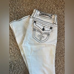 Rock Revival 29L Straight White Jean